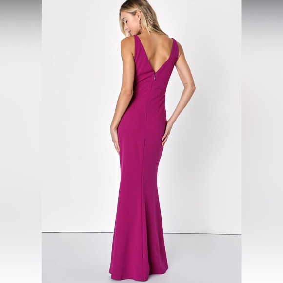 Lulus Melora Magenta Sleeveless Maxi Dress - Picture 2 of 9